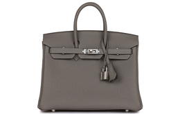 Сумка Birkin Togo Calfskin Birkin Bag обычного размера для женщин 0L Grismeyer Rain Cloud Gray Hermes h041344ck0l