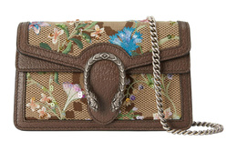 Дионис холщовая с кожаной сумка через плечо, женская наплечная сумка Gucci 476432-ukmmn-2562