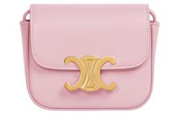 Celine Сумка через плечо Claude Bright Calfskin, мини кроссбоди женская светло-розовый красный 10i513dpv-24lp
