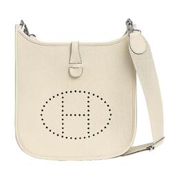 Hermes Сумка через плечо Evelyne Clemence Bullock Leather, кроссбоди Regular Women's I2 Nata Cream White h056277cki2