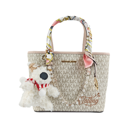 Michael Kors Сумка Jet Set Leather, шоппер, мини-клатч Vanilla White 35t9gtvt0b-640(team352-粉绮珠香) | pearl white dog