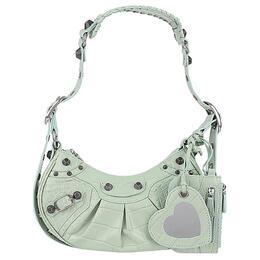 Balenciaga Сумка через плечо из коровьей кожи XS женская светло-зеленая 67130923eby3906