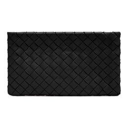 Bottega Veneta Клатч малый женский black из овчины с коровьей кожей 608230vcpp28425