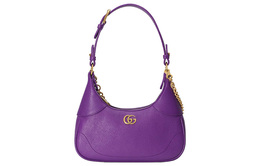 Gucci Сумка через плечо Aphrodite Leather New Moon, женская сумка, сумка через плечо фиолетовая 731817-aaa9f-5235