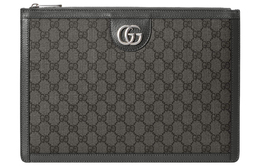 Gucci Клатч Ophidia из холста с кожаной отделкой Regular мужской серый 674078-uulbn-1244