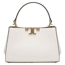 Tory Burch Миниатюрная женская сумка через плечо из коровьей кожи теплого белого цвета 159379-100