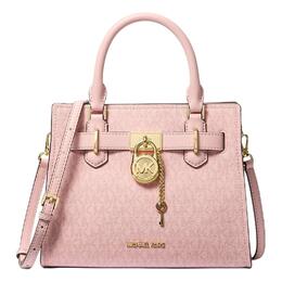 Michael Kors Сумка через плечо Hamilton Series Canvas, кроссбоди, маленькая женская сумка blush pink 35s4ghms1b-powder blush