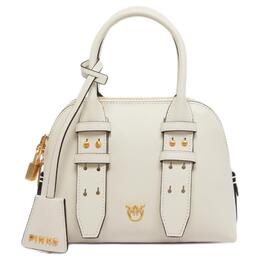 Pinko Сумка для боулинга из коровьей кожи, миниатюрная женская сумка белая 105333-a0qo-z14v