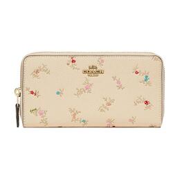 Coach Аккордеон молния галечная кожаная сумка на запястье клатч кошелек маленький женский wool white c7185-b4iy