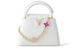 Louis Vuitton Сумка-тоут Kapusin через плечо мини Capucines Taurillon Leather для женщин white m23718