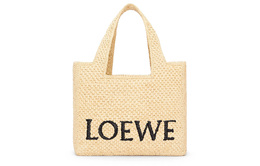 Сумка-шоппер Font Tote из рафии, малая, женская, натуральный Loewe a685b59x03-2123