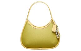 Кожаная сумка Ergo с элементами пэчворк из переработанной кожи, женская сумка через плечо, лимон Coach ck112-w4g