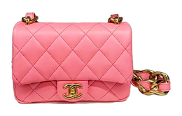 Chanel Сумка через плечо из кожи ягненка, маленькая женская кроссбоди pink as3214-b08003-nh621
