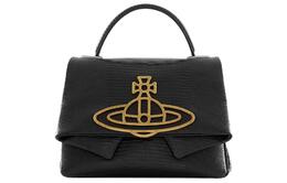 Vivienne Westwood Кожаная портативная сумка через плечо, женская черная 4101005sul004fn401