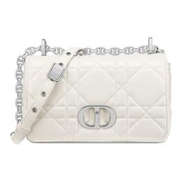 Christian Dior Маленькая женская наплечная сумка из овчины молочного цвета white m9252phpa-m030