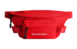 Balenciaga Водонепроницаемая сумка-слинг из переработанного нейлона, через плечо, кроссбоди, поясная сумка Men's Red 7708812aauu6446