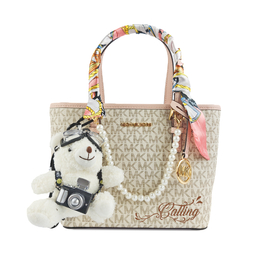 Michael Kors Сумка Jet Set Leather, шоппер, мини-клатч Vanilla White 35t9gtvt0b-640(team352-粉绮珠香) | yazmi bear