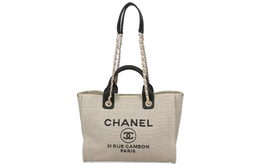 Сумка-шоппер 22SS Canvas With Leather, сумка для покупок, сумка через плечо, женская сумка Panda Color Scheme Chanel a66941-b08029-ni018