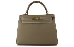 Сумка Kelly Epsom Leather Kelly Bag женская 18 Etoupe Elephant Gray Hermes h038125cc18