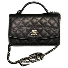 Chanel Кожаный багажник, сумка через плечо, кроссбоди, женская сумка black ap4402-b18715-94305
