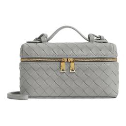 Bottega Veneta Сумка женская intrecciato из коровьей кожи silver gray 789109v3iv11502