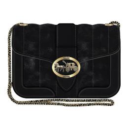 Coach Новинка Cow Leather кросс-боди, мини-сумка через плечо женская black cg619-imblk