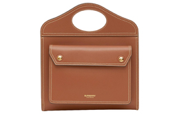 Burberry Карманная сумка tote bag из кожи, шоппер, сумка через плечо, кроссбоди, женская коричневая сумка medium 8035999