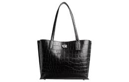 Coach Кожаная сумка-тоут Willow, женская сумка для покупок silver & black cp140-lhblc