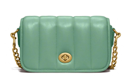 Coach Сумка кросс-боди Dinky Lambskin Leather малая женская макарун Green c3843-b4ofu