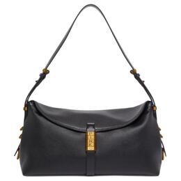 Pinko Сумка-седло из коровьей кожи, женская наплечная сумка Medium черная 105049-a1zx-z99q