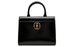 Bally Сумка-тоут Emblem из лаковой кожи, шоппер, сумка через плечо, кроссбоди, маленькая женская сумка black 6306599