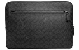 Coach Сумка для ноутбука Large Size мужская black Zip Around Coated Canvas с отделкой из нежной телячьей кожи cj799-chr