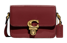 Coach Сумка через плечо Studio Cow Leather, мини-кроссбоди женская бордо ce762-b4wn