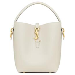 Saint Laurent Сумка через плечо из коровьей кожи маленькая женская white 749036-2r20w-9207