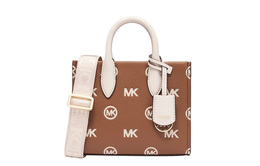 Michael Kors Искусственная кожаная сумка через плечо, кроссбоди, маленькая женская сумка leather brown/ecru 35r4g7zc0t-299