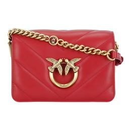 Pinko Кожаная сумка через плечо Click Series, мини-сумка для женщин red 100067-a136-r30q