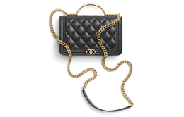 Chanel Сумка через плечо Bright Caviar Calfskin, женская кроссбоди black ap3558-b13694-94305