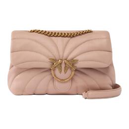Pinko Сумка через плечо Love Bag Puff из овчины большая женская розовая 100038-a1ex-o81q