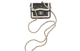 Chanel Сумка через плечо из овчины, мини-кроссбоди женская black/beige ap3560-b14110-nq921