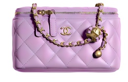 Chanel Сумка-бокс из овчины, женская наплечная сумка, кроссбоди Purple ap2303-b08034-nh623
