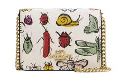 Coach Coated Canvas With Smooth Leather Shoulder Bag, Crossbody Bag Mini Women's Gold & Chalk Multicolor cr373-imcah