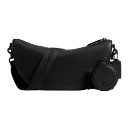 Coach Сумка через плечо HALL из коровьей кожи, большая унисекс черная cy754-blk