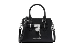 Michael Kors Гамильтон серия искусственная кожа замок сумка, кроссбоди, женская сумка экстра малый black 35h3shmc0l001