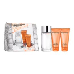 Clinique QIANBI 2024 рождественский лимитированный набор духов Happiness Perfume Sets Parfum Grapefruit Rose 75мл+75мл+100мл+косметичка цитрусовые ноты 2024圣诞限定快乐香水套装