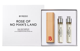 Byredo Ограниченная серия No Man's Land мини-набор духов Rose в формате EDP с нотами амбры, розового перца и черного перца 12мл*3 + кожаный аксессуар 无人区玫瑰香水套装小样礼盒限量版