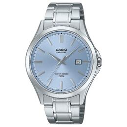 Casio G SHOCK коллекция кварцевый механизм браслет из нержавеющей стали часы унисекс синий циферблат mts-115d-2a2v