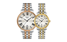 Tissot Часы Carlson Collection Quartz Movement Unisex 30 мм Silver Dial t1224102203300+t1222102203300