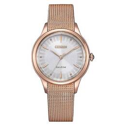 Citizen Часы l series light powered quartz на стальном ремешке, женские, серебристый циферблат em1153-88a