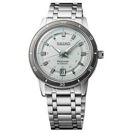 Seiko Presage Series автоматический механический механизм часы на стальном браслете 39,5 мм унисекс зеленый циферблат srpl71j1