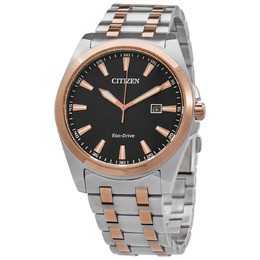 Citizen Peyten Eco-Drive Black Dial Two-tone Mens Watch bm7536-53x